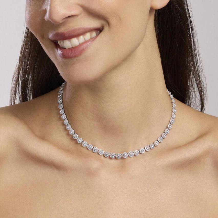 Collana da donna Mabina in argento - 553683