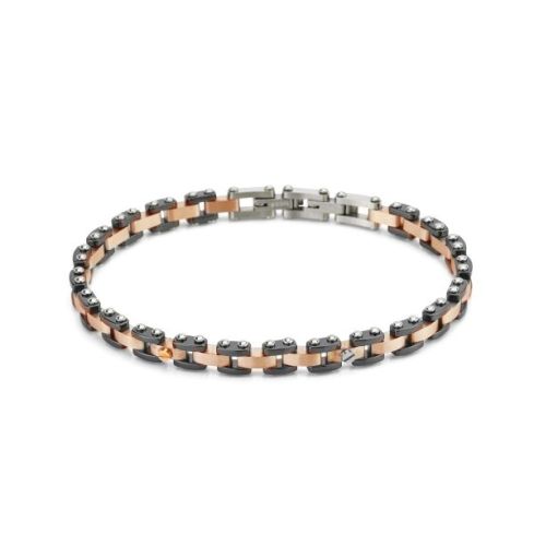 Bracciale da uomo Boccadamo Man in acciaio - ABR669RS