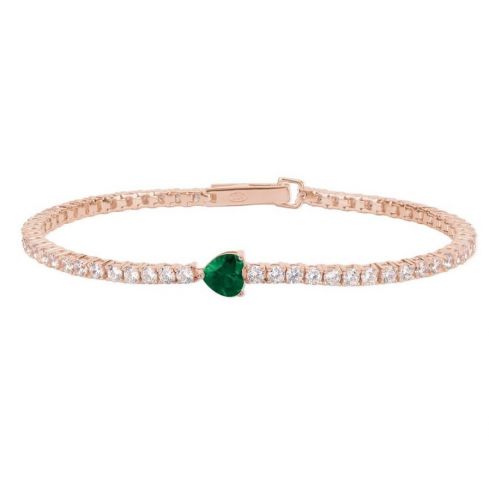 Bracciale tennis da donna Mabina in argento - 533440-M